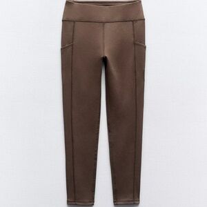Zara Topstitched Leggings
